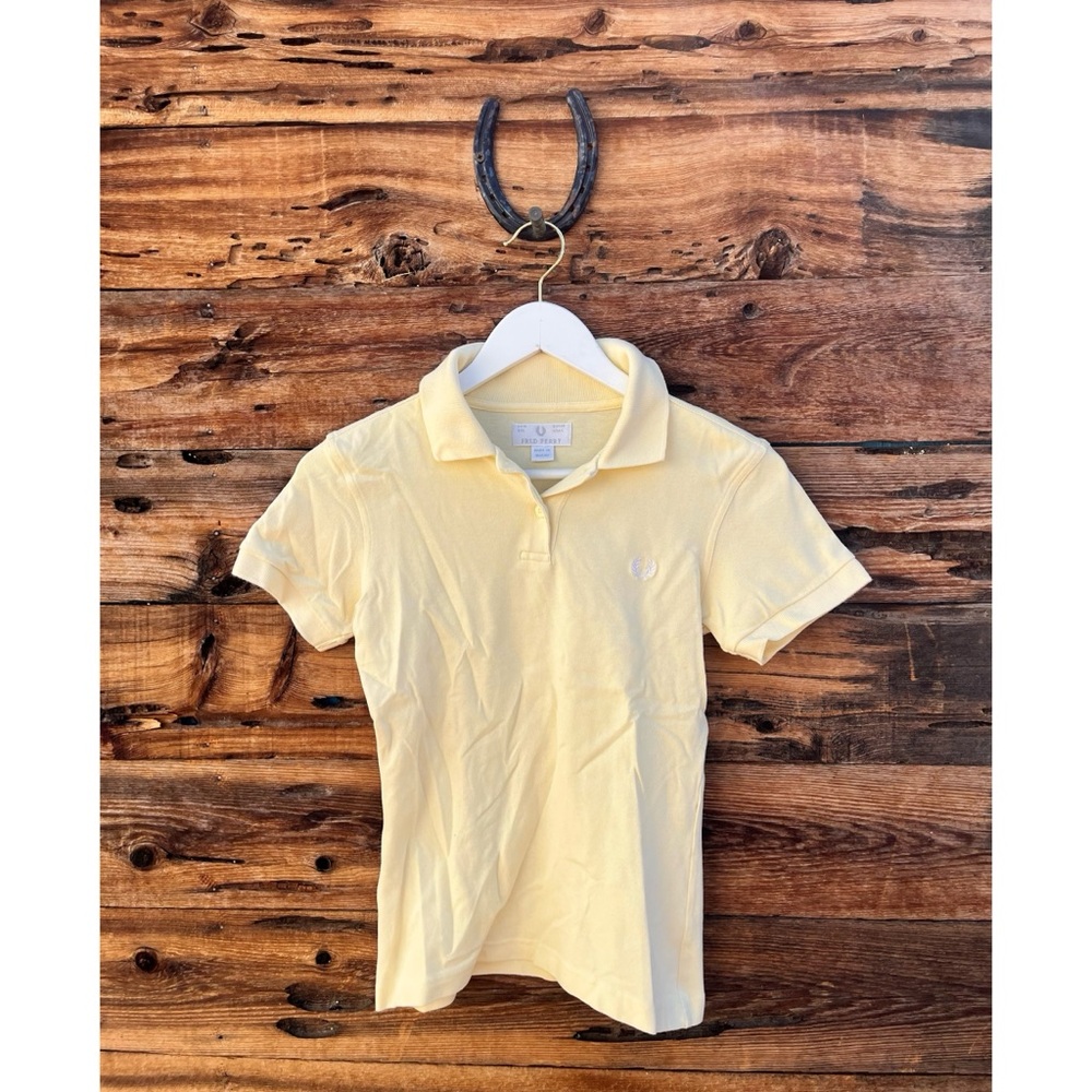 FRED PERRY | Women’s Yellow Cotton Polo Shirt 6